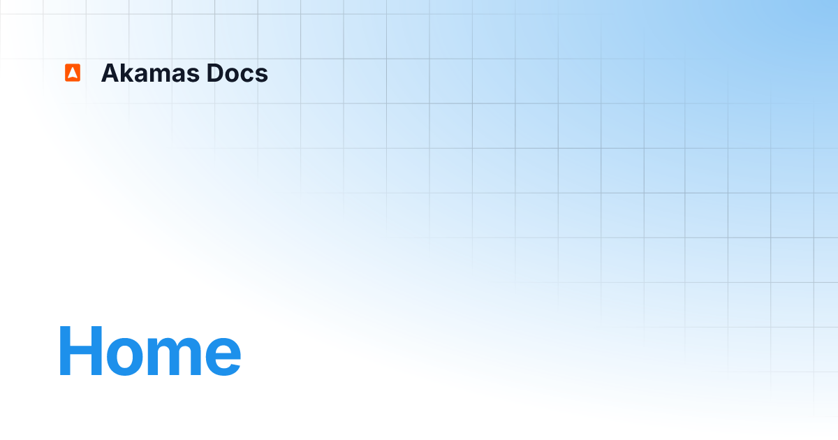 Home akamas docs