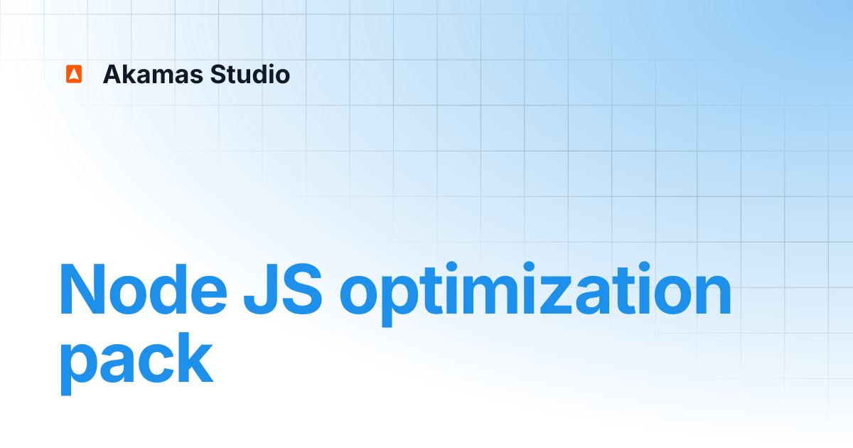 Node JS optimization pack | Akamas Docs