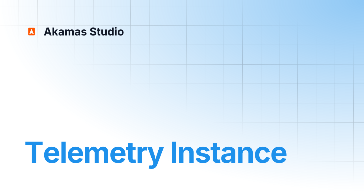 Telemetry Instance | Akamas Docs