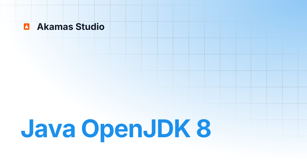 Java OpenJDK 8 | Akamas Docs